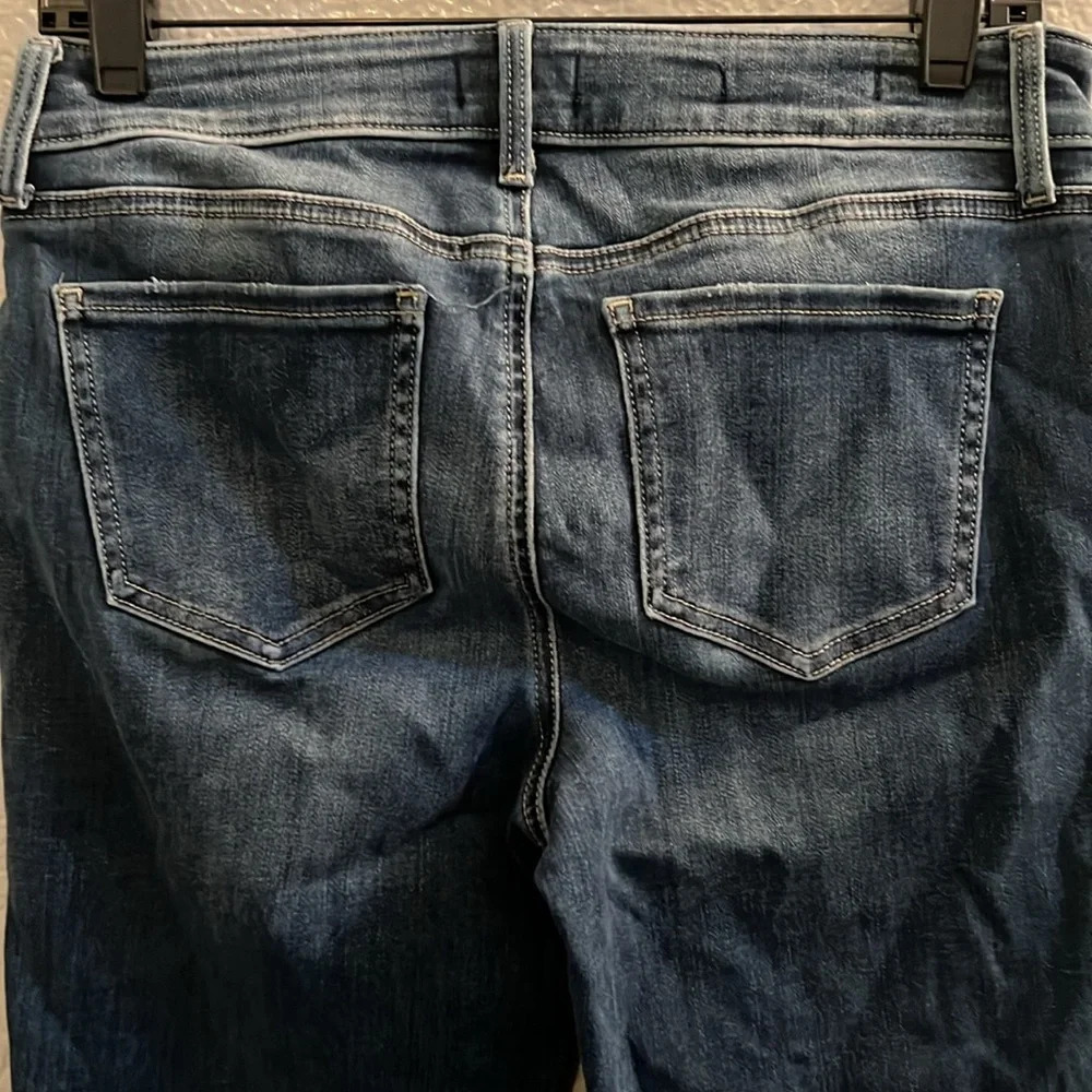 NYDJ Not your Daughters Jeans Marilyn Straight High Rise Dark Blue Stretch SZ 4 - Picture 5 of 8